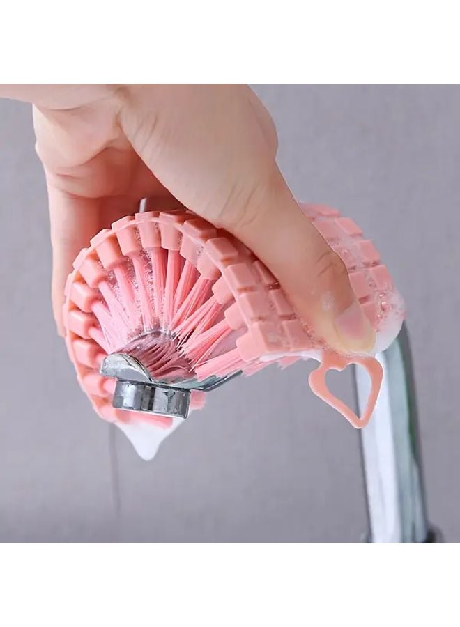 1pc Flexible Multi Purpose Cleaning Brush Random Color For Laundry Shoes Furniture - Image 2